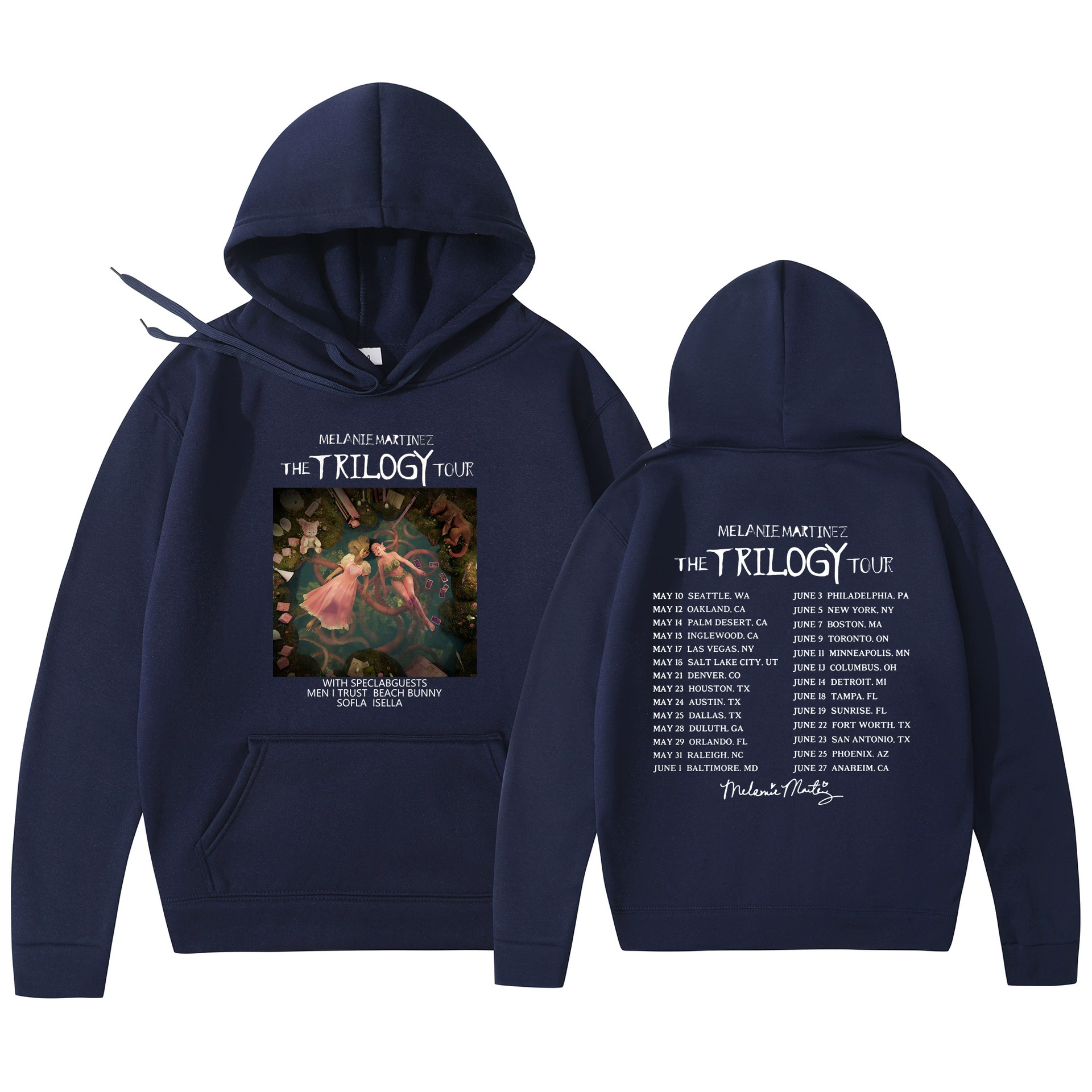 Худи‑пуловер (Foreign Trade) Melanie Martinez «The Trilogy Tour» с принтом, унисекс, размеры S–3XL