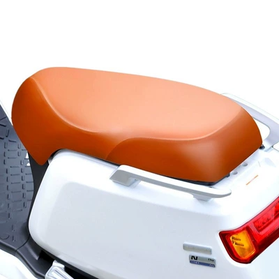 Electric car cushion insulation sunscreen leather Emma battery - brown-four-sided-elastic-regular-small-size