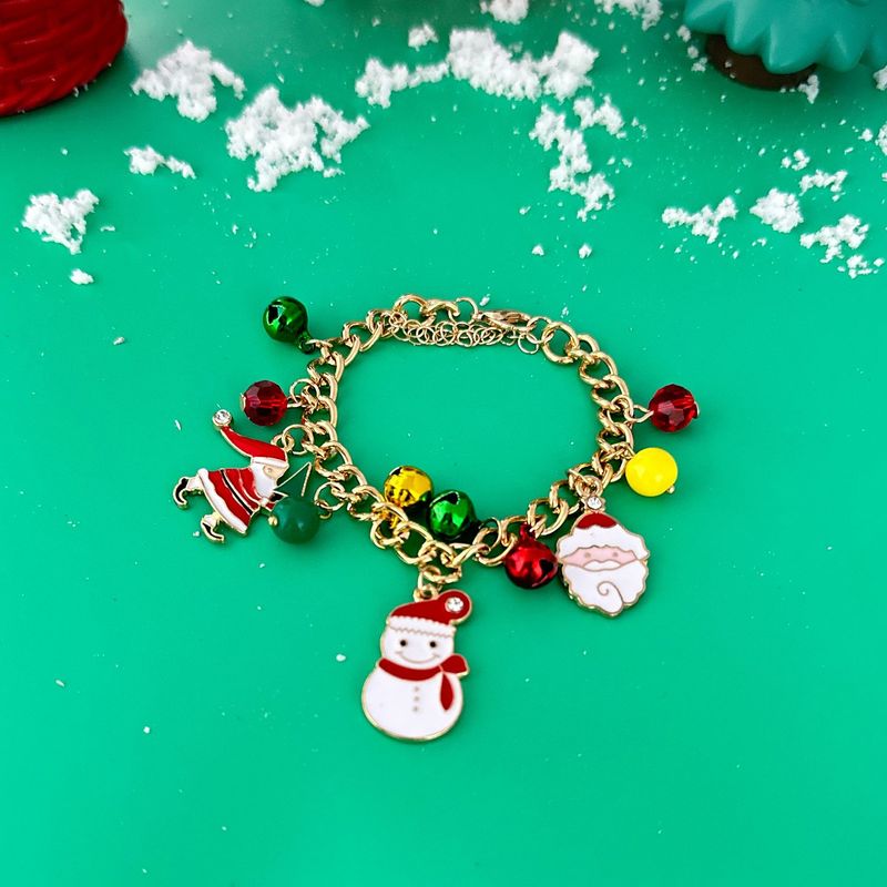 国境を越えた新しいクリスマス要素のネックレスファッション百合女性サンタクロース鈴ヘラジカ多種のペンダント卸売り|undefined