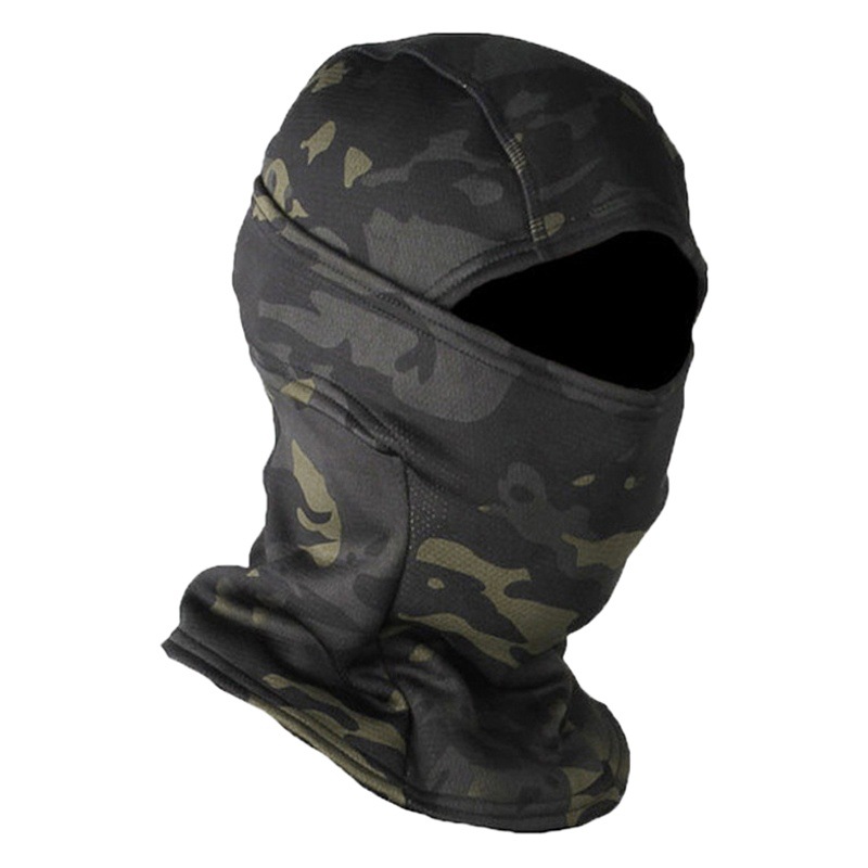 Invierno forro polar táctico camuflaje máscara al aire libre cálido viento motocicleta montar cabeza conjunto balaca cap