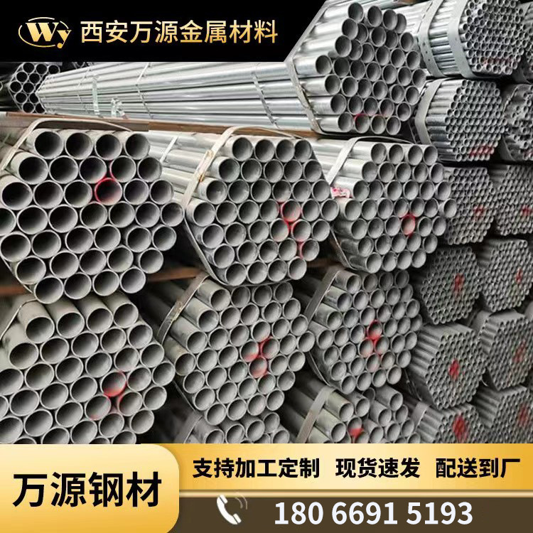 供应友发华岐正大利达DN15-DN300镀锌圆管现货Q235BQ195镀锌管