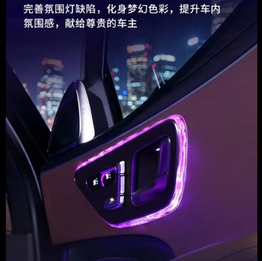 Aplicable a Mercedes-Benz E-Class C260LGLC300LS-Class EQE puerta de luz de atmósfera luz de lectura marco de luz para la cubierta de modificación image 3