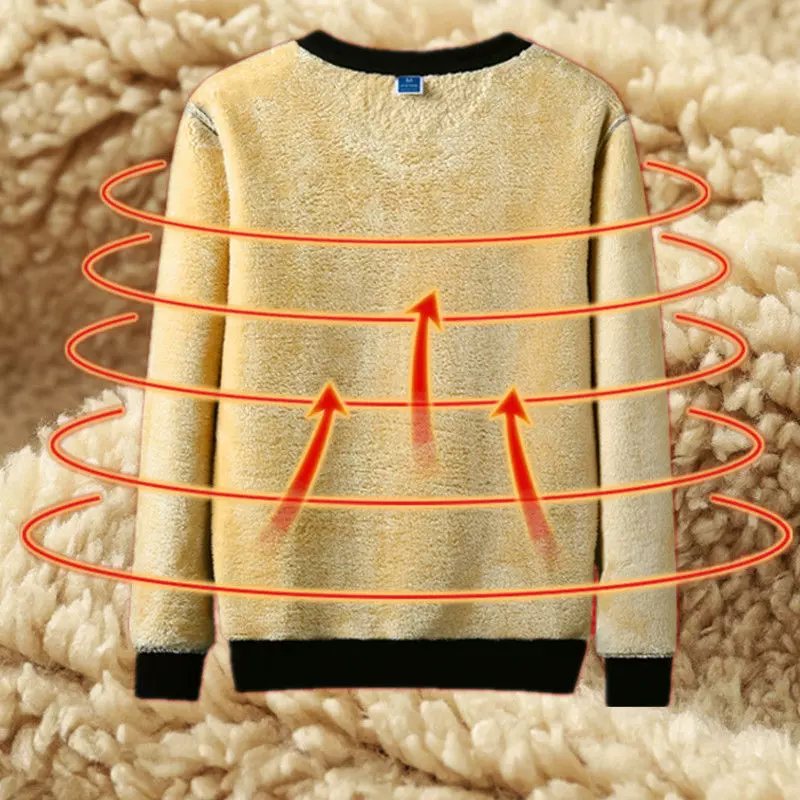 男士加绒加厚套头卫衣青少年修身上衣学生长袖T恤男码装外套