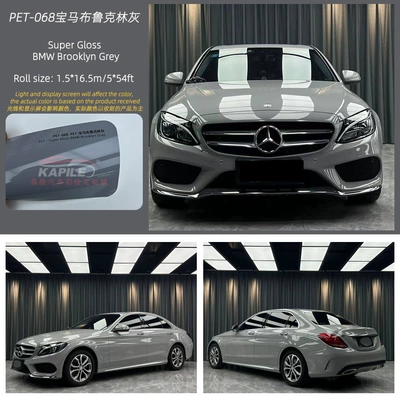 Auto Color Change Film: Change, Pet Material, Polymer Pvc Color - pet-bmw-brooklyn-gray-15217m