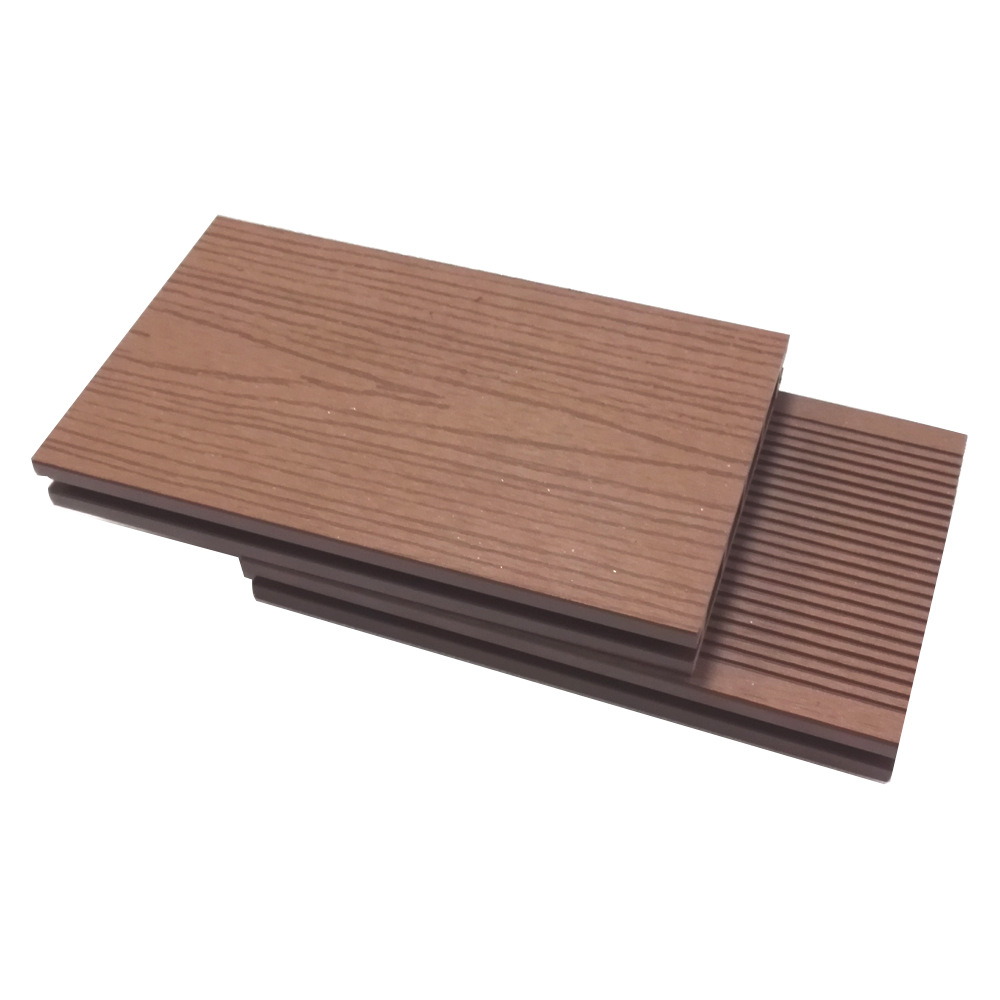 Madera de plástico WPC piso generación agujero redondo 135*25 protección del medio ambiente plástico material de madera jardín al aire libre decoración tablero anticorrosión madera