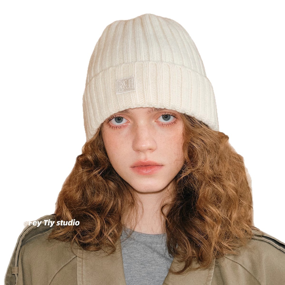 100 % reine, gerippte, einfarbige Freizeit-Jacke für Damen, Herbst- und Wintertauglich, warm und vielseitig, für kalte Tage geeignet, japanischer Stil, Wolle_voghion.com