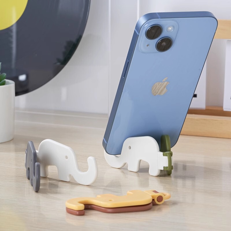 Cartoon Elephant Mobile Phone Stand Multifunctional Portable Folding Mobile Phone Case Stand Tablet Computer Lazy