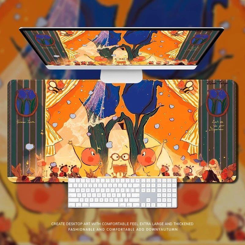 星星人号高颜值鼠标垫新款卡通可爱宿舍女生笔记本可水洗桌垫|undefined
