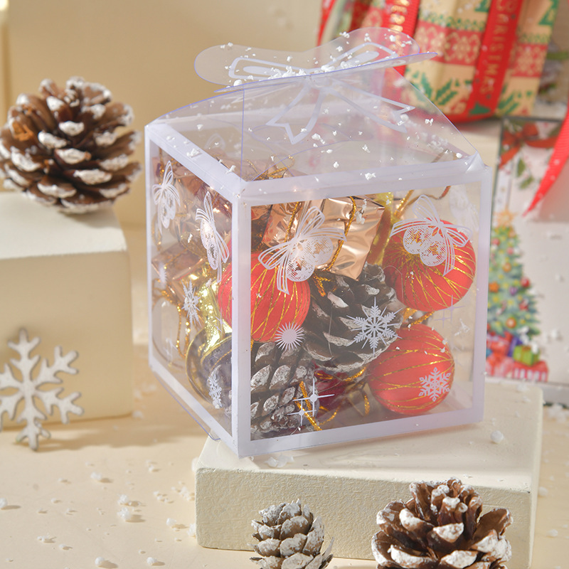 Simulación transfronteriza copo de nieve cedro Navidad Año Nuevo decoraciones de escritorio decoraciones más accesorios decoraciones al por mayor