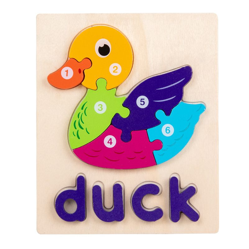 Palabras cognitivas digitales aprendiendo jugando y aprendiendo material didáctico Nuevo rompecabezas de alfabeto digital para niños de dibujos animados