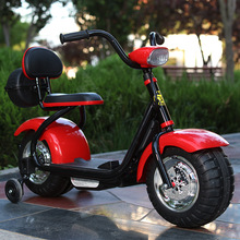 厂家  批发 儿童电动三轮摩托车1-3-6男女宝宝可骑充电哈雷摩托车