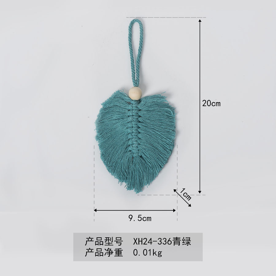 Bohemia hoja de algodón colgante tejido a mano tapices de pared hoteles residenciales porche colgante decorativo creativo