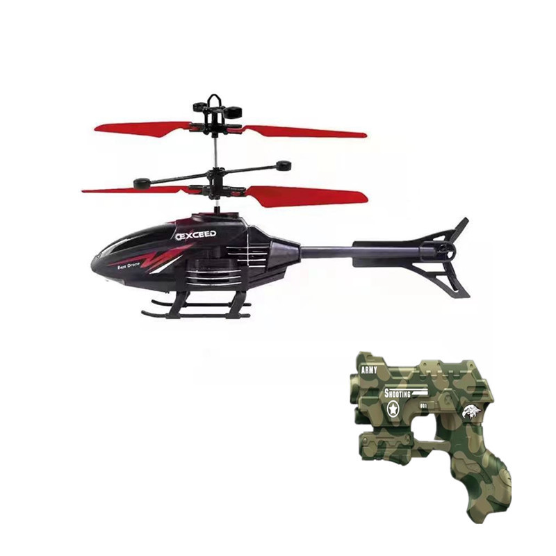 Negro aviones Red Leaf + pistola de control remoto