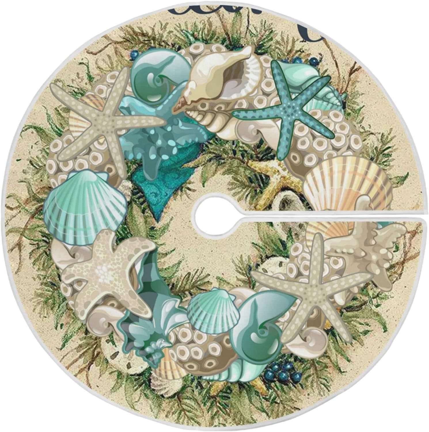 Falda nuevo estilo árbol de Navidad exquisito árbol decorativo creativo adorno navideño estampado falda transfronteriza fondo de árbol franela estilo americano