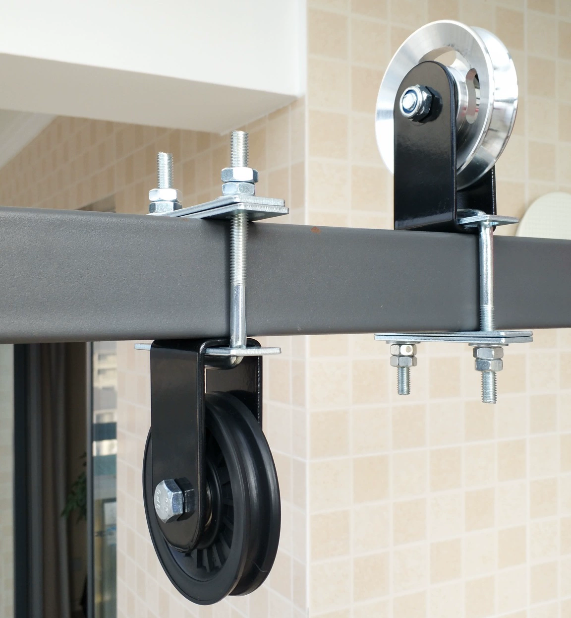 Круглая труба фиксированный шкив квадратная труба фиксированный кран самодельный большой гребной спинки оборудование для фитнеса несущий гребной тренажер