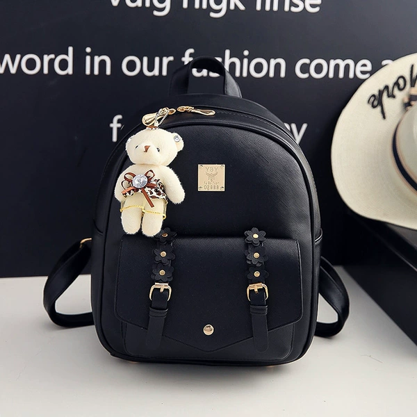 Black backpack (one large bag)