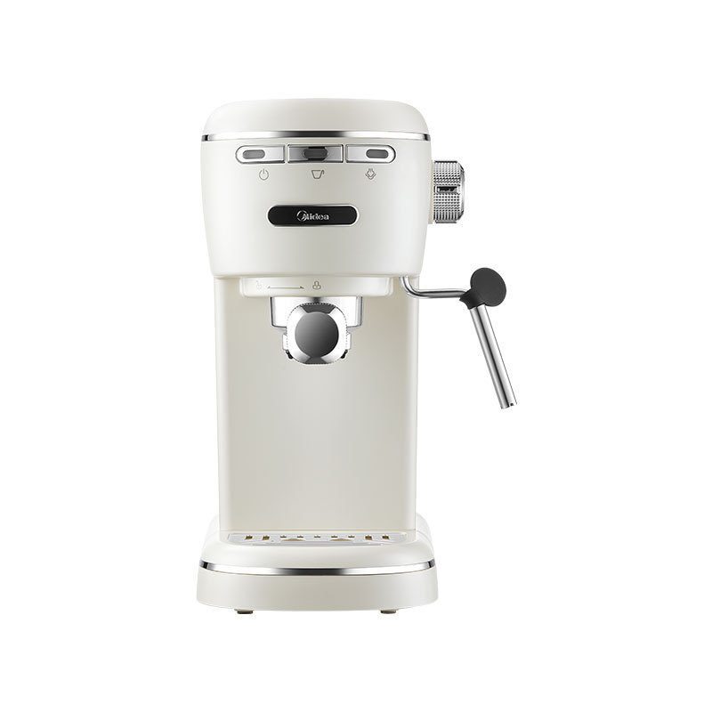 Midea retro Italian semi-automatic coffee machine net sweet small constant temperature extraction can play milk foam MA-KFE07