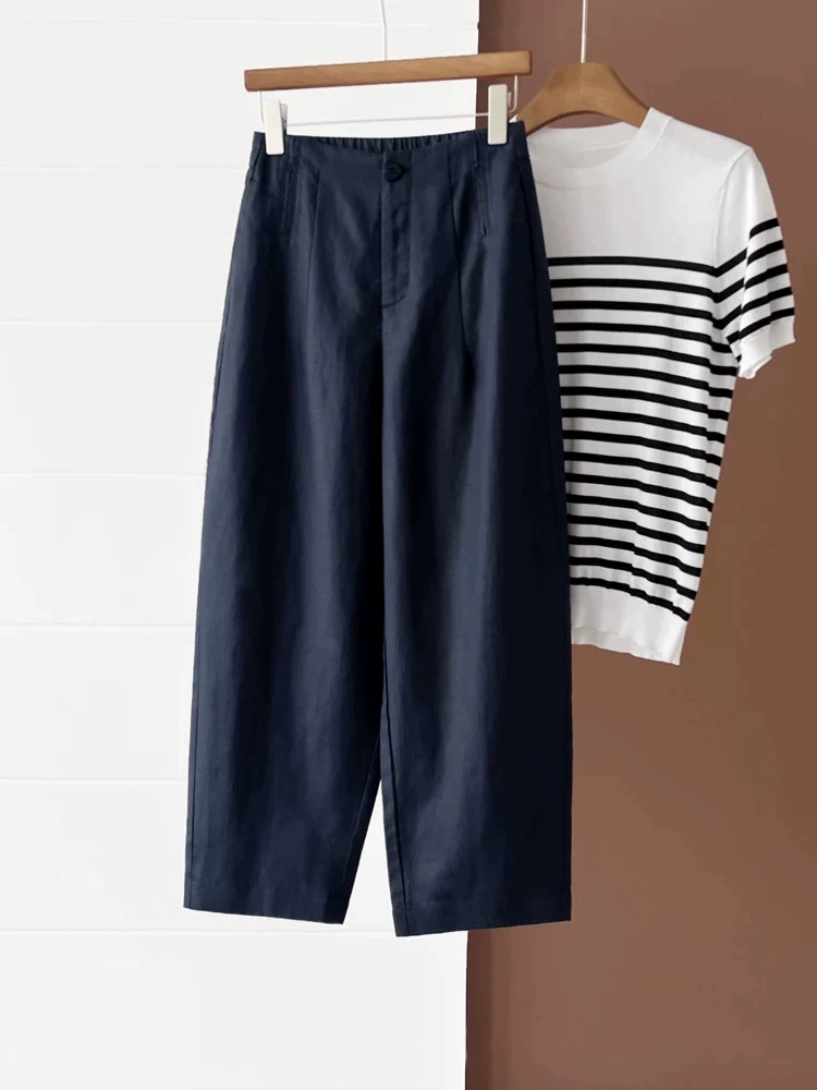 Trousers, balloon, loose straight fit