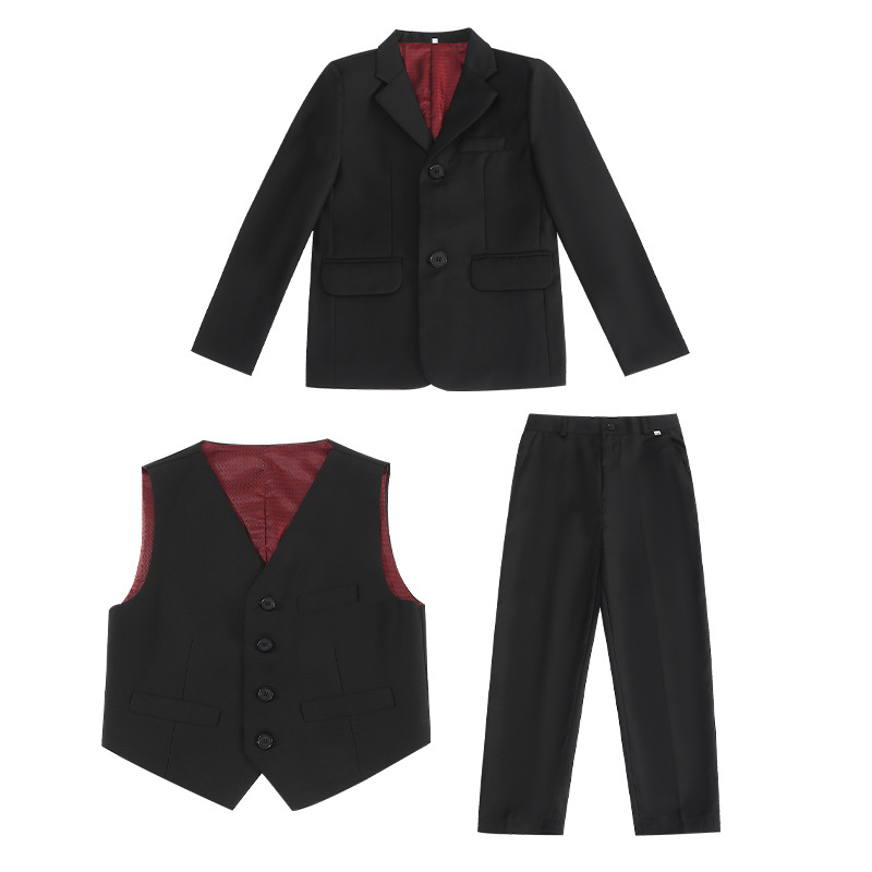 Traje para niños y niñas Traje para niños Vestido de niña de flores de moda Ropa de rendimiento de host Entrega de una pieza