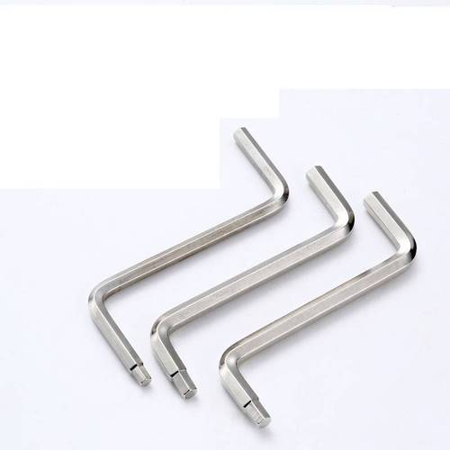 Nickel-plated dual-purpose flat head Z-type 5 to 4 double-headed bent hexagonal wrench 6 to 5 dual-purpose hexagonal wrench