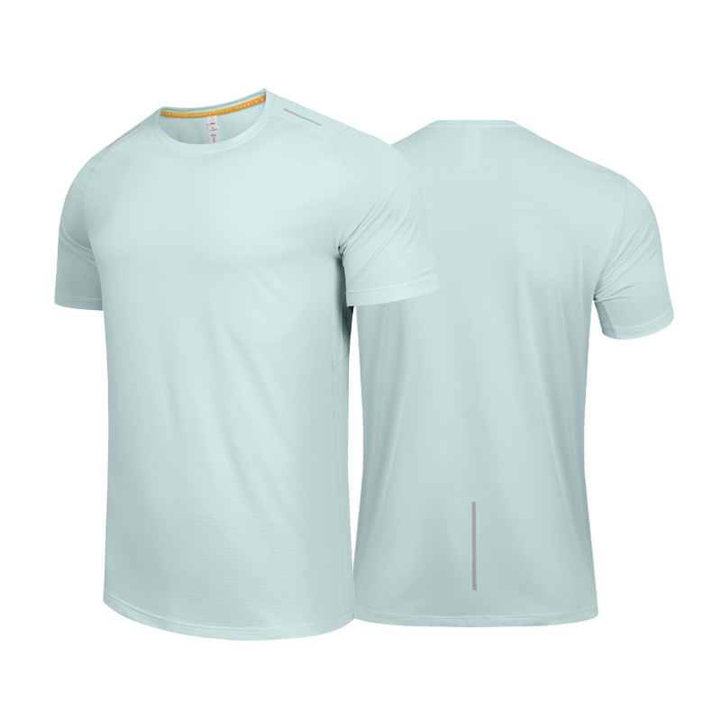 Camiseta deportiva de manga corta para hombres ropa de secado rápido verano casual Top personalidad europea y americana Amazon ropa para correr ropa de entrenamiento