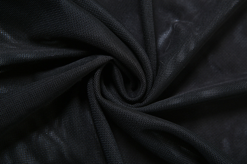 Spring Summer Sexy Sexy Mesh Stitching See Through Design Horn Jumpsuit Women