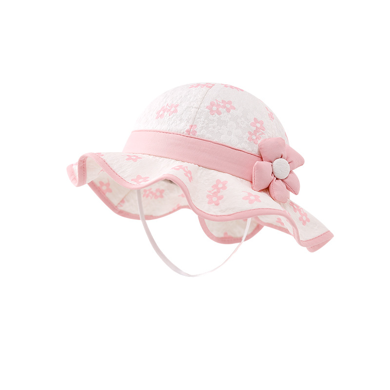 Sombrero de bebé primavera y otoño bebé princesa gorro de pescador lindo super lindo gorro de verano de niñas gorro de algodón sombrero sombrero de sol