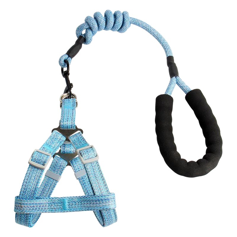 Venta caliente transfronteriza cuerda de tracción para mascotas correa de pecho para perros pequeños y medianos cuerda redonda pecho trasero suministros de tracción al por mayor