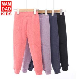 Children's Cotton Pants Three-layer Thickened Warm Pants for Autumn and Winter Boys and Girls Students Leggings for School Uniform Pants Fleece-Lined Pants