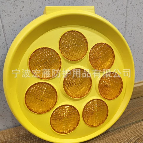 Прямые продажи с завода: популярный солнечный предупреждающий светильник в виде подсолнуха, янтарный и красный, источник света с эффектом мигания.