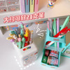 Cartoon cute pens holder for elementary school students, capacious table fashionable storage system, universal pencil case