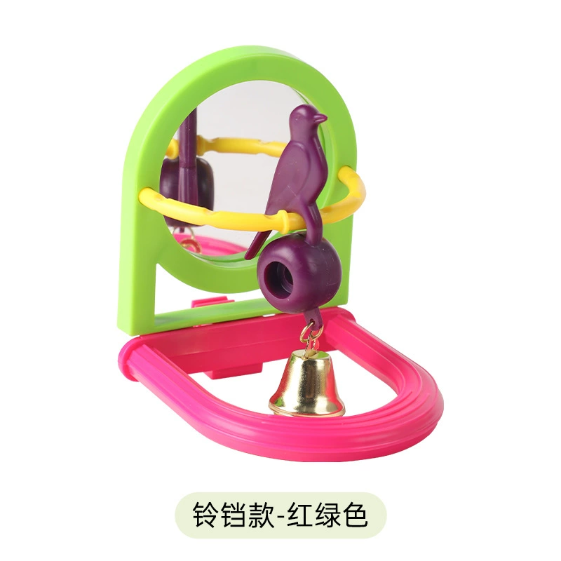Питомец Parrot Toys Продукты КУСАТЬ Удовольствие Зеркало Подставка Роза Пионы Вуаньфэн Цзе Die Клетка для птиц Игровой коробка для пищи птица?