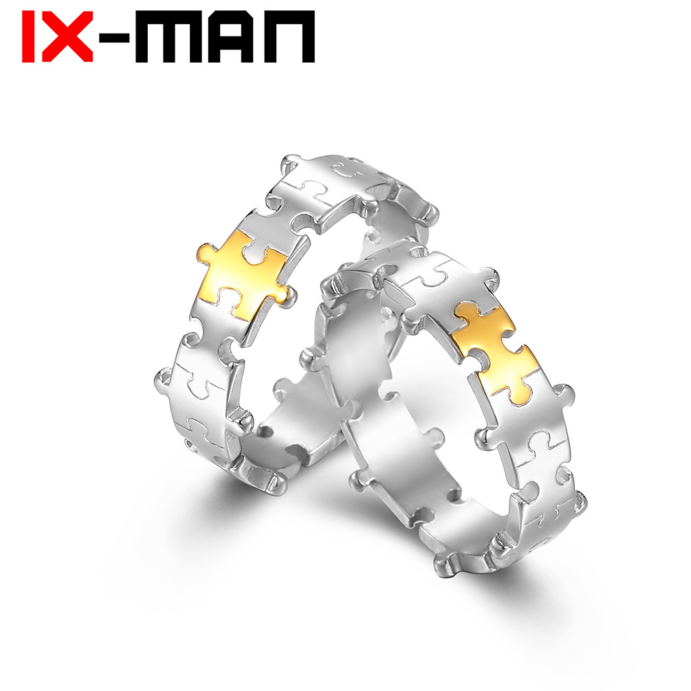 Brand small design brainteaser stainless steel
