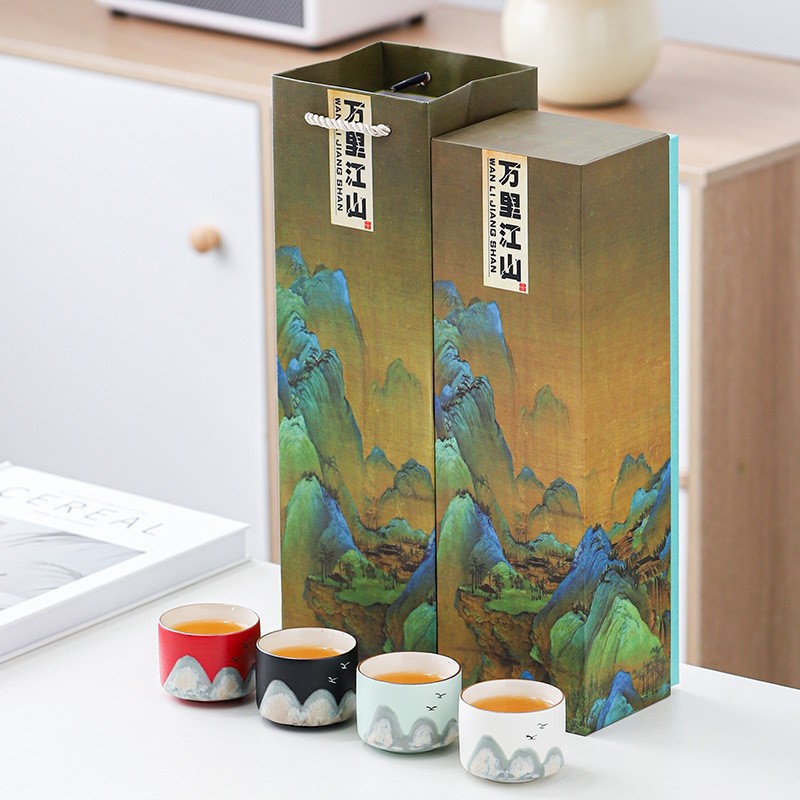 산하이 4컵 선물박스 세트