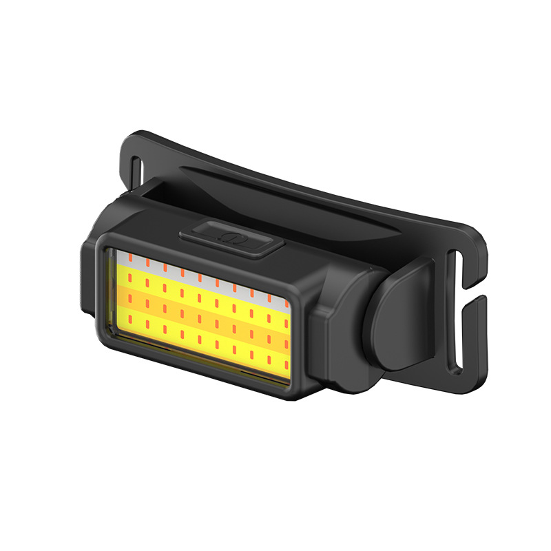 Nuevo Gran Reflector LED faro al aire libre camping noche pesca corriendo montado en la cabeza USB de carga rojo y azul faro de advertencia