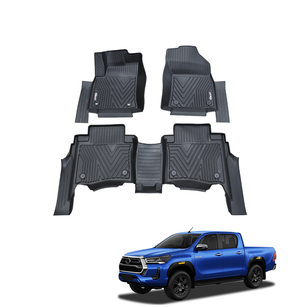 Txinrui es adecuado para Toyota Hailax Hilux almohadilla de pie de tpe completa almohadilla de coche antideslizante completamente envolvente para coche especial