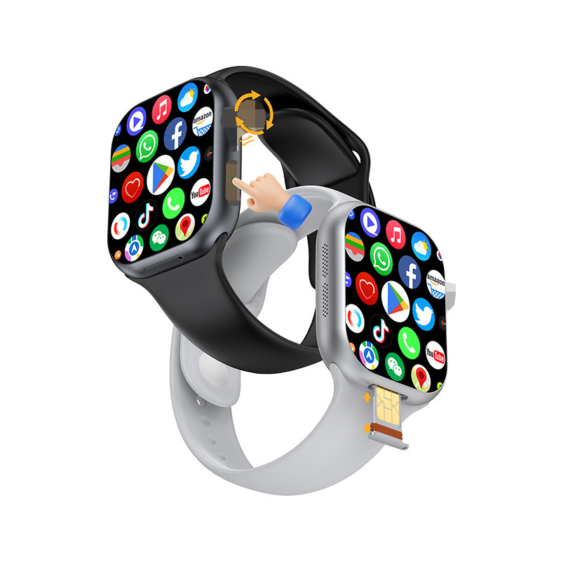 Cd20 (Foreign Trade Version Cross-Border) Pull-Out Camera, Download Any Sports Mode, Cellular Card-Inserted Smart Watch