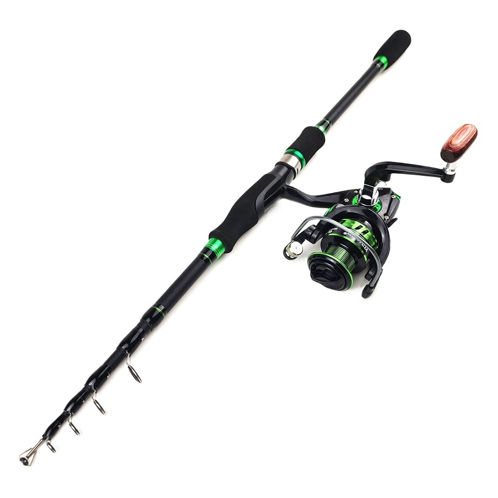 1,8-2,7 m varilla rueda traje caña de pescar traje telescópico Luya varilla con bolsa conjunto completo transfronterizo Venta caliente