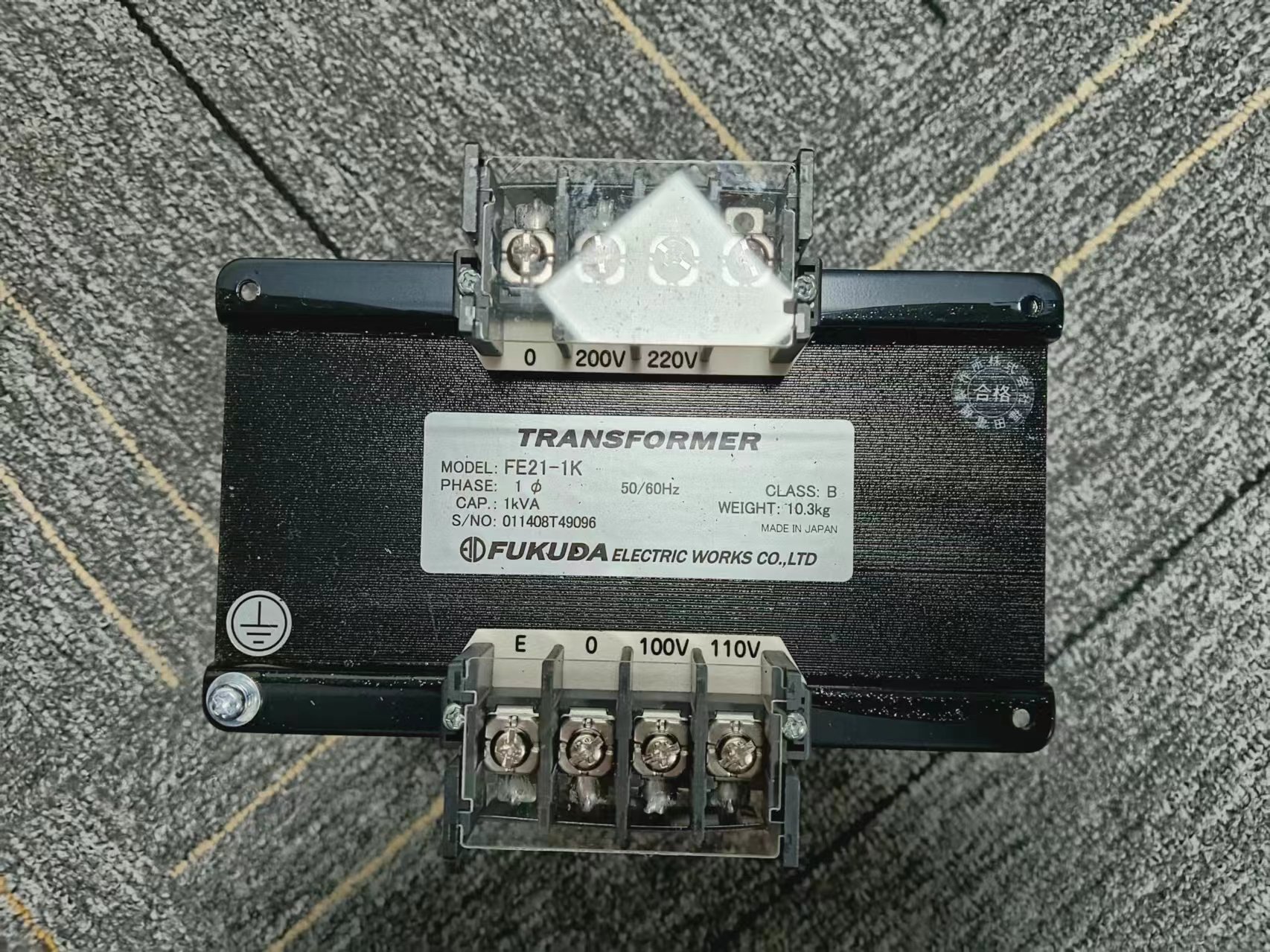 日本FUKUDA福田电机 单相双绕组标准变压器 FE21-1K