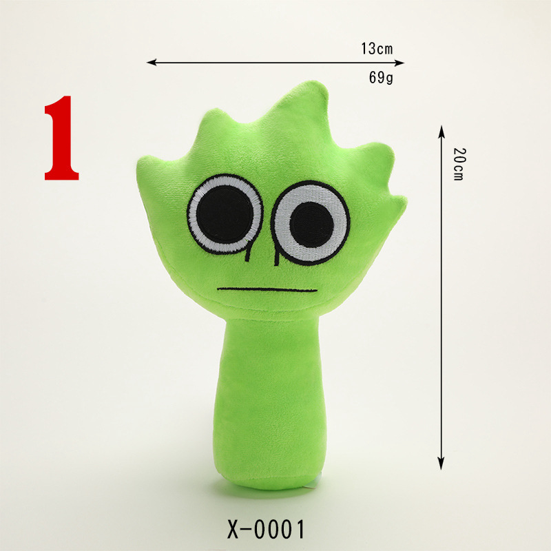 Amazon Rhythm Box Sprunki Plush Doll Cross-Border New Product Incredibox Game Peripheral Hair