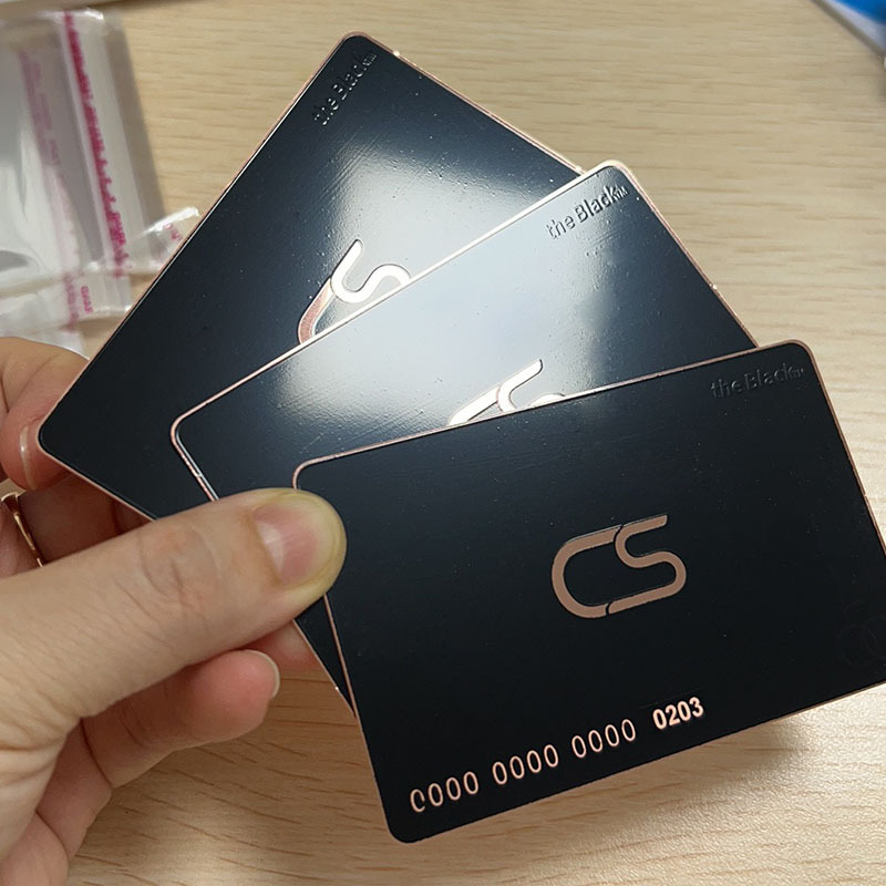 不锈钢电镀金卡拉丝名片磨砂底金银个人名片丝印LOGO来图免费设计