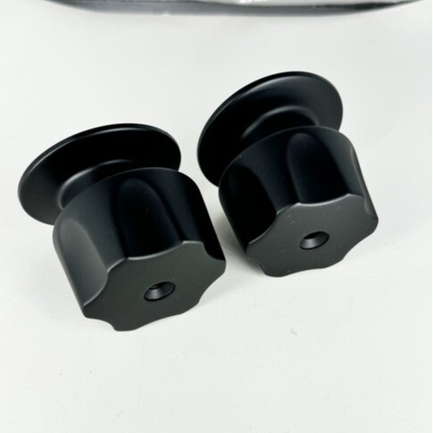 Hexagonal Zinc Alloy Handwheel Electroplated Color Black Handle Bathroom Accessories Concealed Valve Accessories Hardware Large Supply