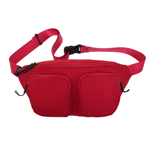 Women's Nylon Sports Single Shoulder Bag Large Capacity Chest Bag Trend Brand Ruiying Versatile Work Crossbody Bag Women's Waist