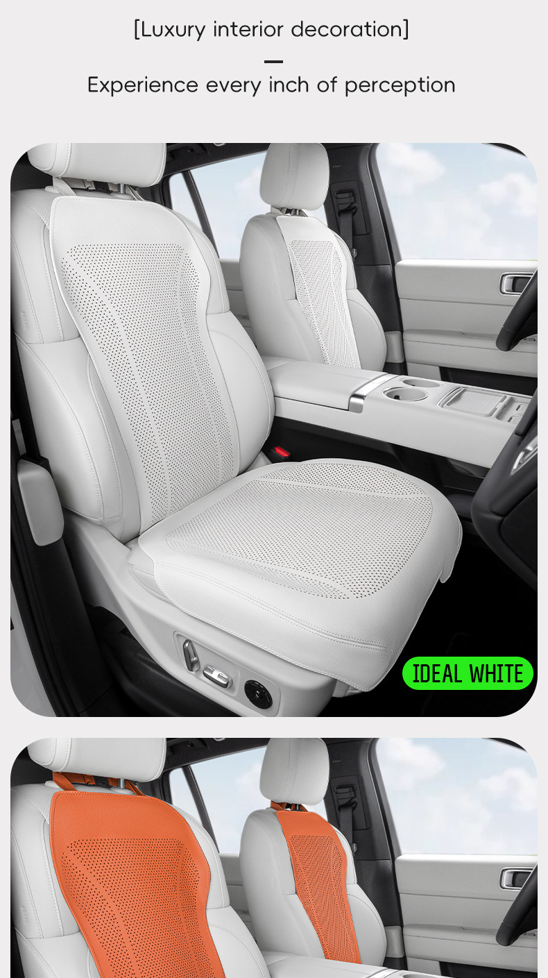 Amazon's Best-Selling All-Season Leather Car Seat Cushion, Ventilated and Breathable Thin Car Interior Seat Cushion