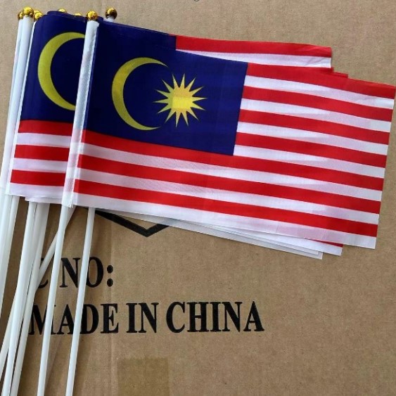 Malaysia flag 14*28cm thin pole