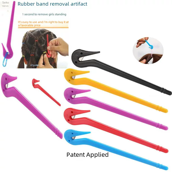 Children's disposable rubber band removal head rope girls do not hurt hair tool knife knitting hair rubber band knife removal artifact