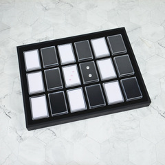 18位珠寶翡翠戒面項鍊耳釘裸石文玩彩色寶石鑽石收納展示盤