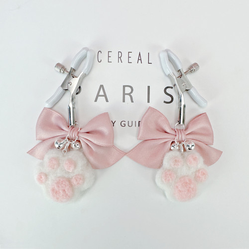 Cute cat claw bell bow nipple nipple clamp anal plug collar traction SM training clamp nipple expansion stimulation flirting