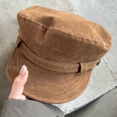 秋の新型レトロな英倫風の子供の帽子の女性の高級感があります。