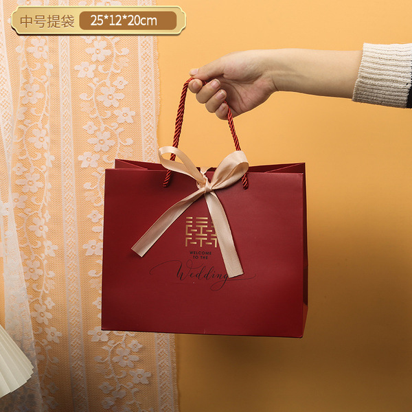 Wedding handbag gift bag wedding candy bag wind paper bag candy box…